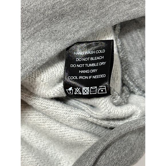 Michael Costello x Revolve Cold Shoulder Mini Dress Gray Designer Sweatshirt M - Picture 13 of 13